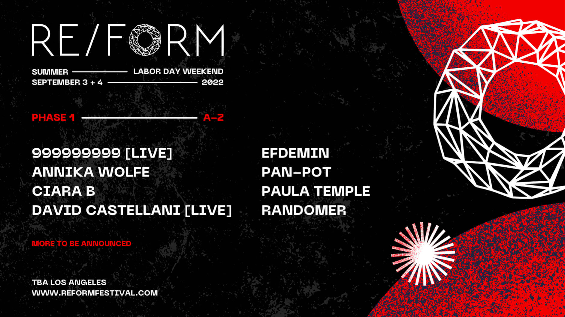 RE FORM Festival April 1 2 2023 Los Angeles